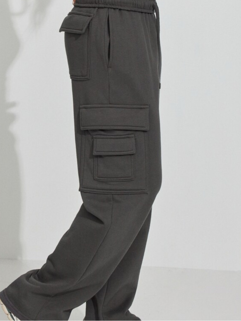 Garage Charcoal Grey Cargo Joggers